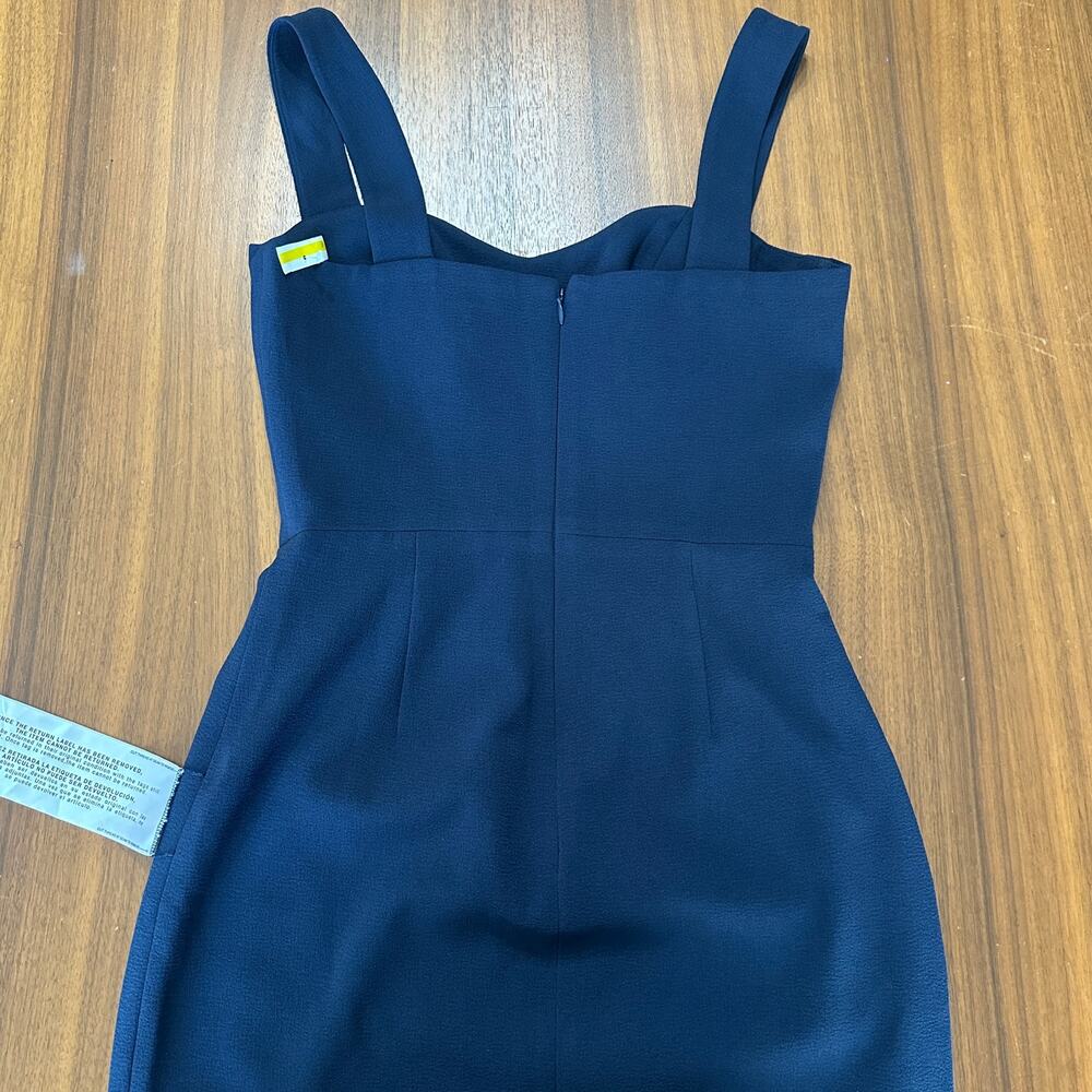 Dress the Population Navy Blue Nicole Sweetheart Pencil Cocktail Dress, Small - Picture 6 of 10